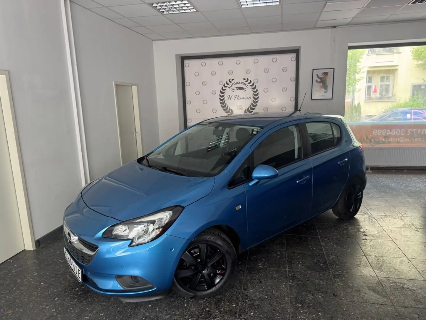 Opel Corsa CORSA ECO FLEX KLIMA T-WINKEL SZH LENK-HZ. 8-FAC Bleu - 1