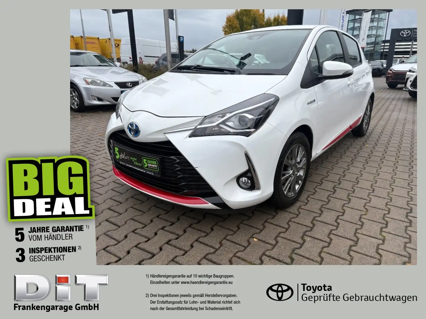 Toyota Yaris 1.5 Hybrid Launch Edition Navi, SHZ, Kamera Weiß - 1