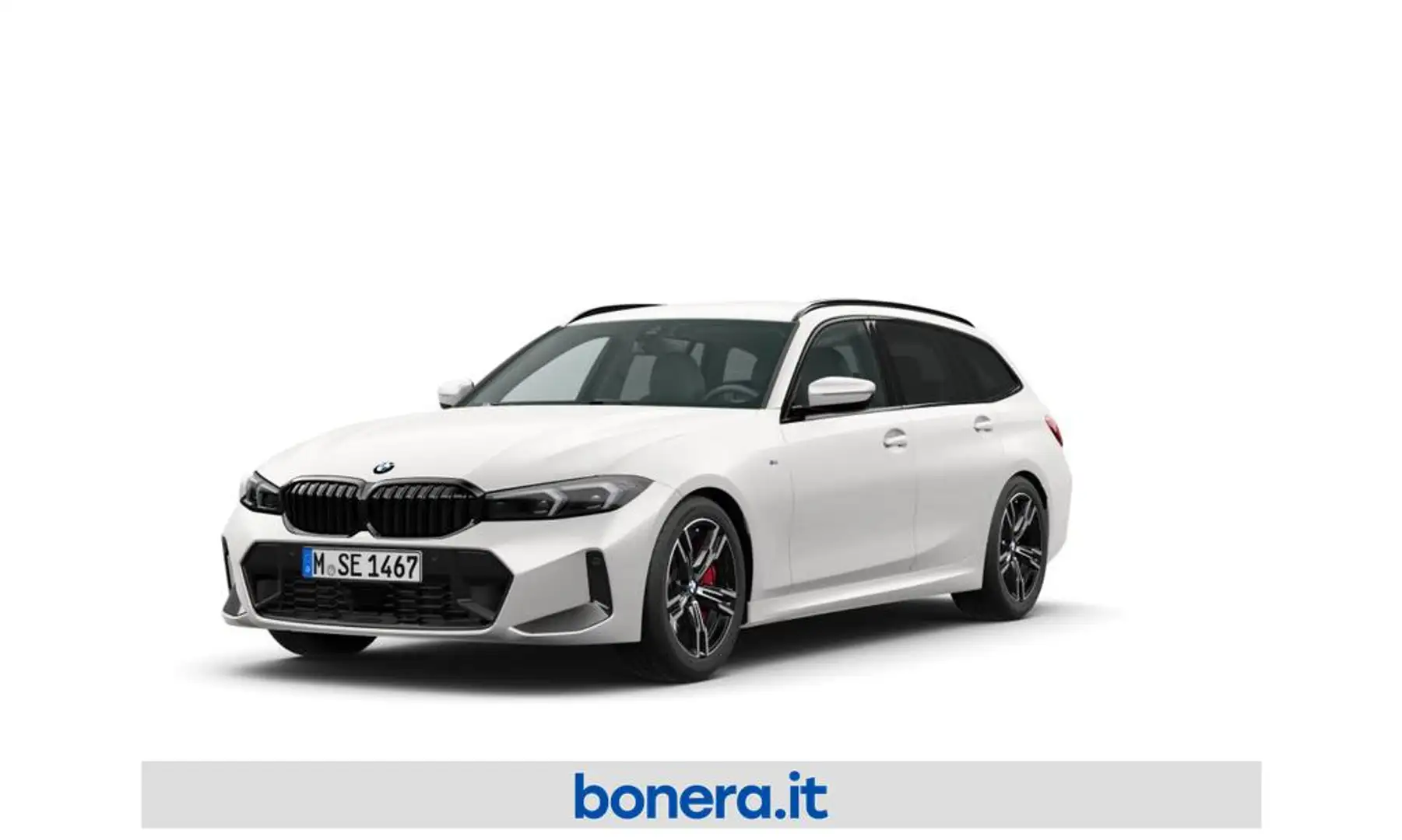 BMW 320 d Touring mhev 48V xdrive MSport Pro auto Bianco - 1