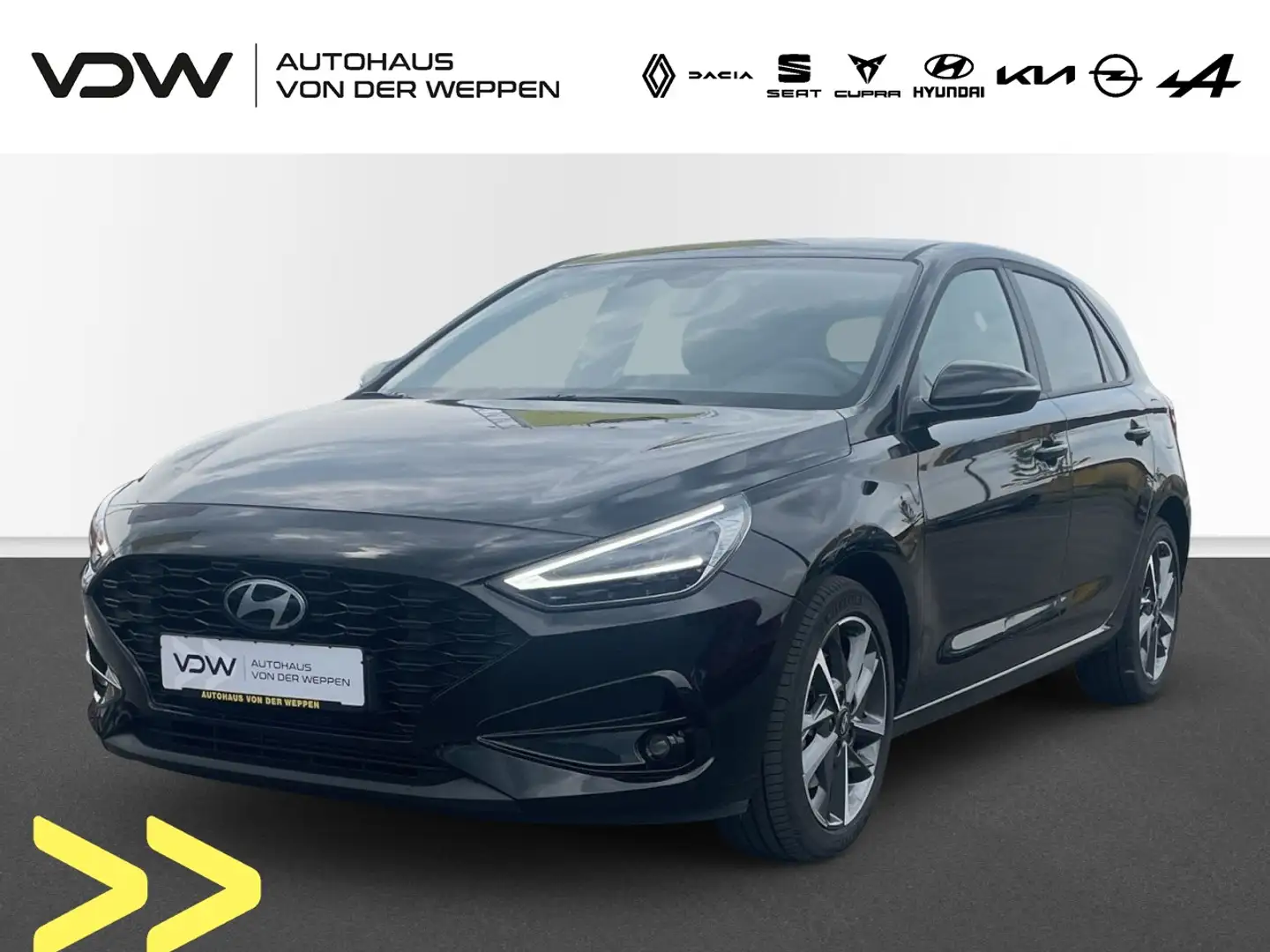 Hyundai i30 ADVANTAGE NAVI,KAM,SITZHEIZ,PDC+ PLUS-PAKET! Schwarz - 1