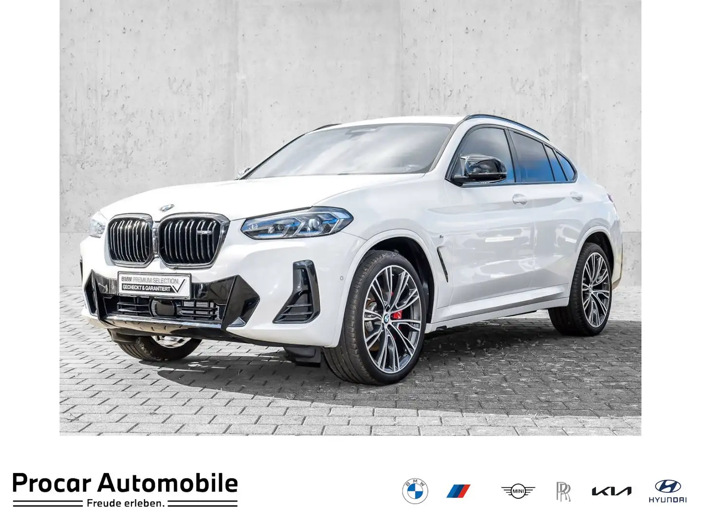 BMW X4 M 40i HUD PANO ACC RFK NAVI Standh. LED Laser Blanc - 1