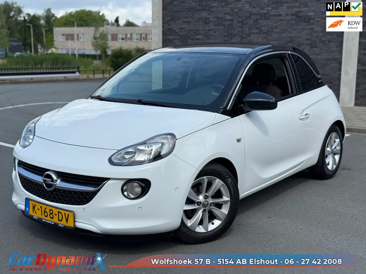 Opel Adam 1.2 Glam // PDC // LMV // Cruise // Airco // APK / Weiß - 1