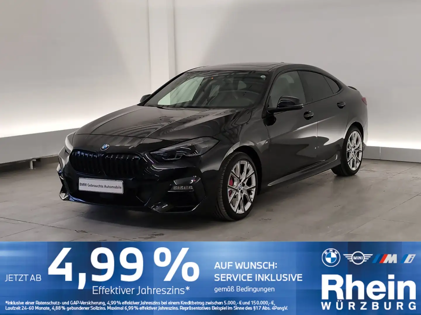 BMW 220 i Gran Coupé M Sport Navi/LED/Pano/HuD/Komfzg Navi Schwarz - 1