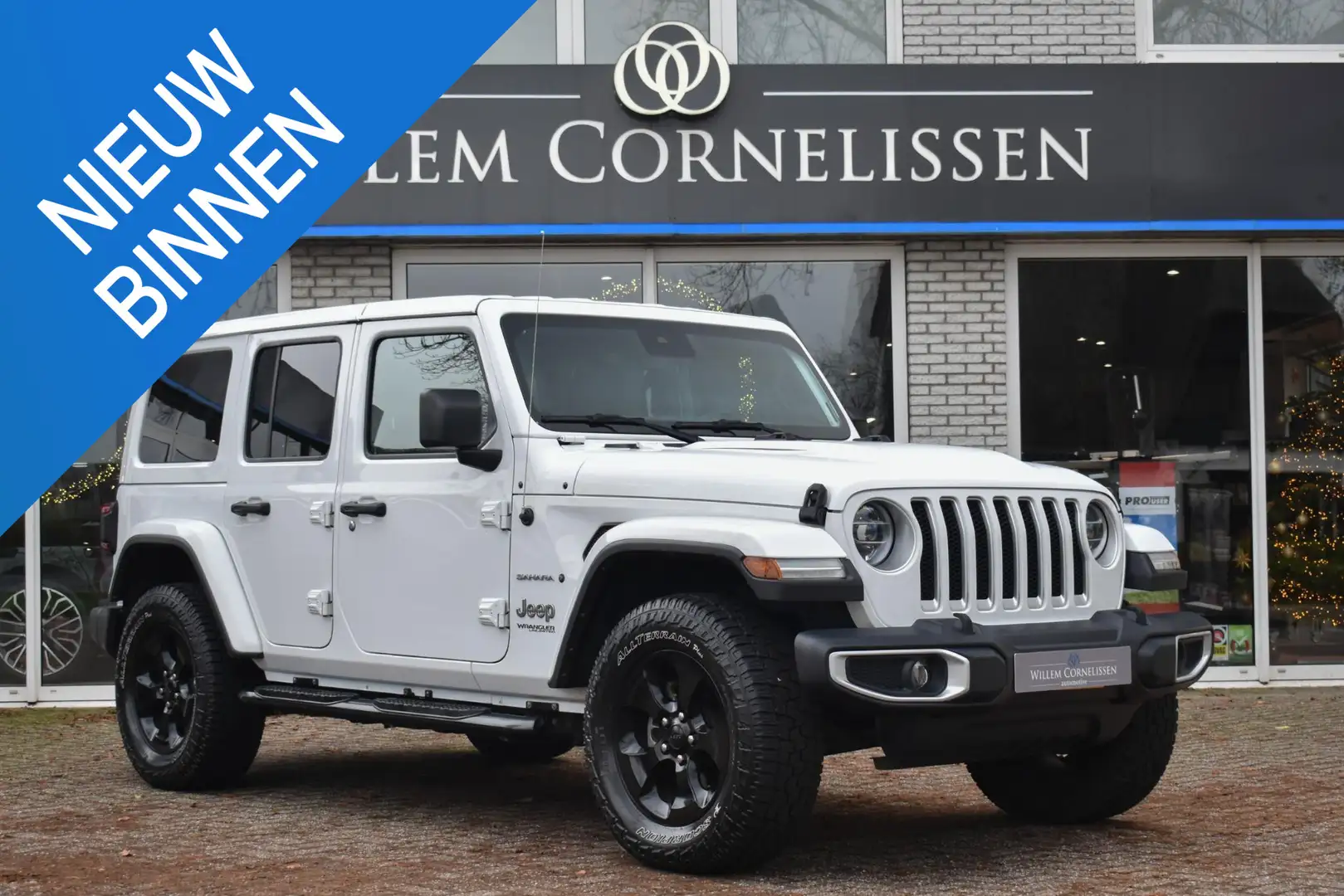 Jeep Wrangler Unlimited 3.6 Sahara Navi Leder Stoelverwarming Ap Weiß - 1