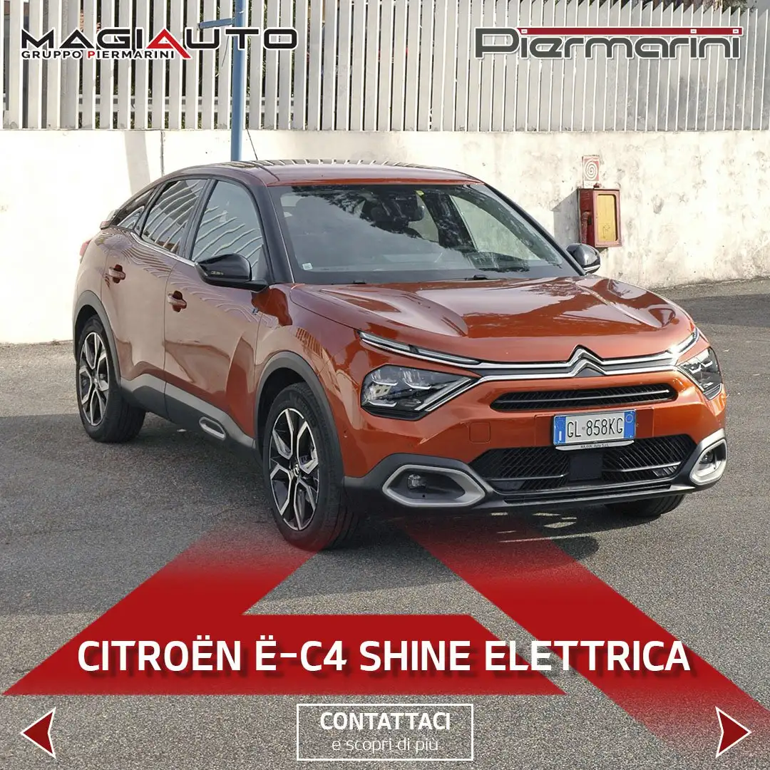 Citroen E-C4 Electric motore elettrico 136 CV Shine Arancione - 1