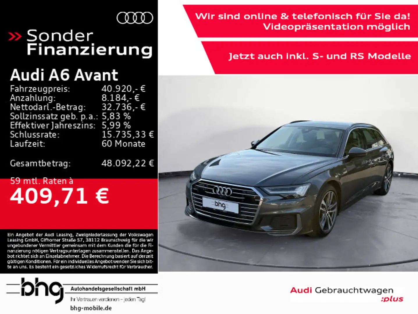 Audi A6 50 TDI quattro tiptronic design Navi Grau - 1