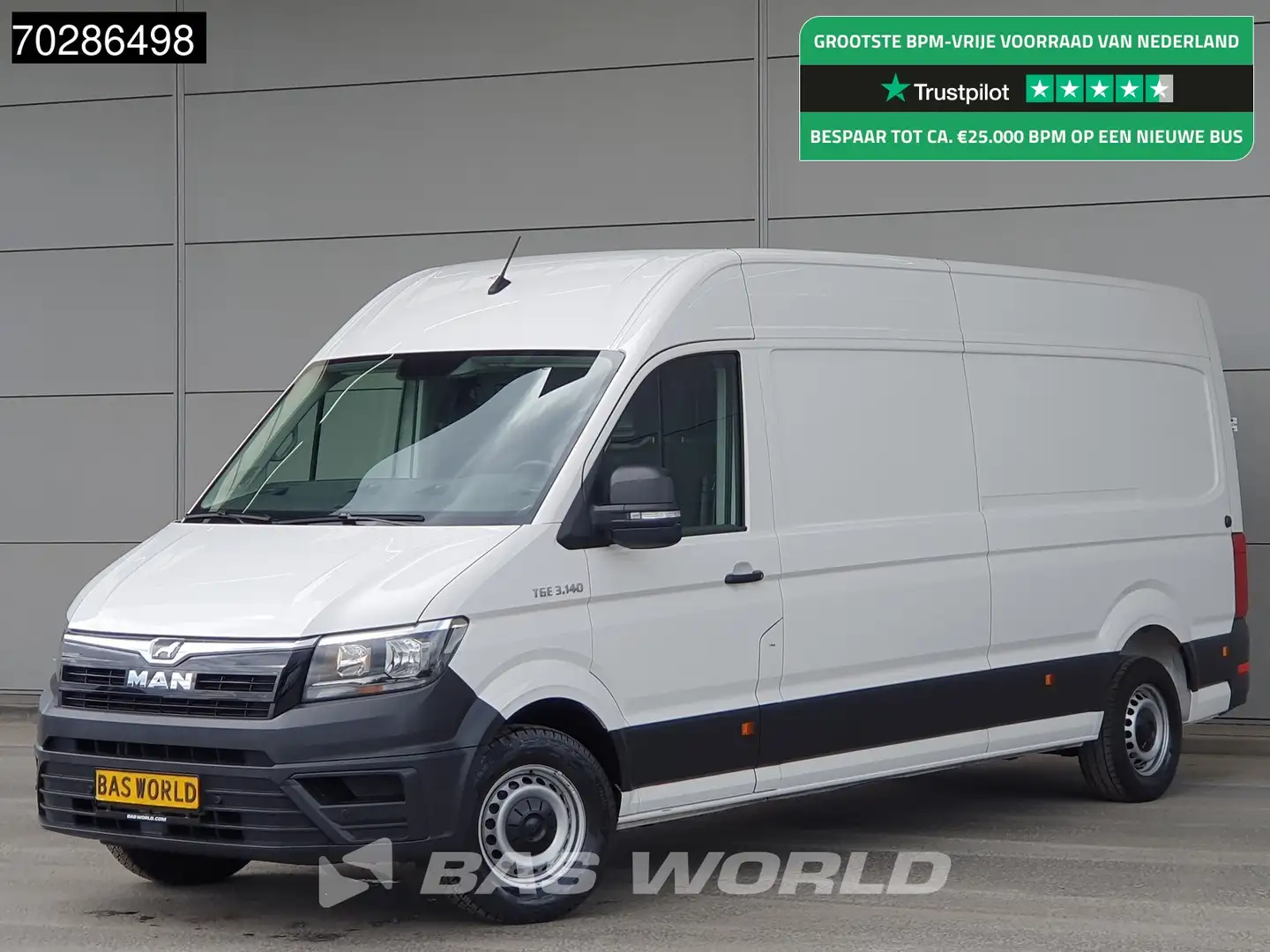 MAN TGE 3.140 L4H3 Trekhaak Airco Cruise Camera Parkeersen Blanc - 1