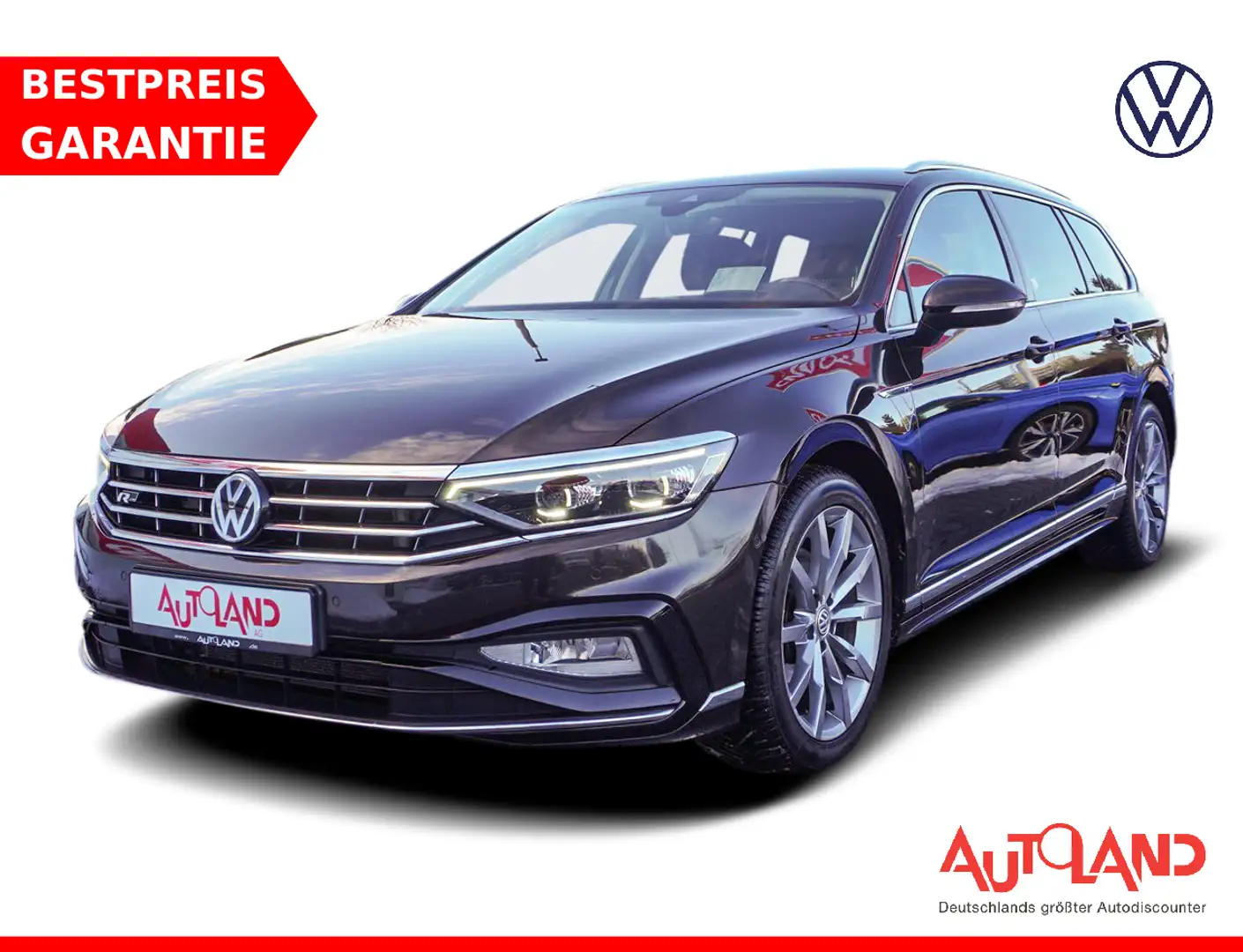 Volkswagen Passat Variant 2.0TDI DSG R-Line Matrix Navi AHK Braun - 1