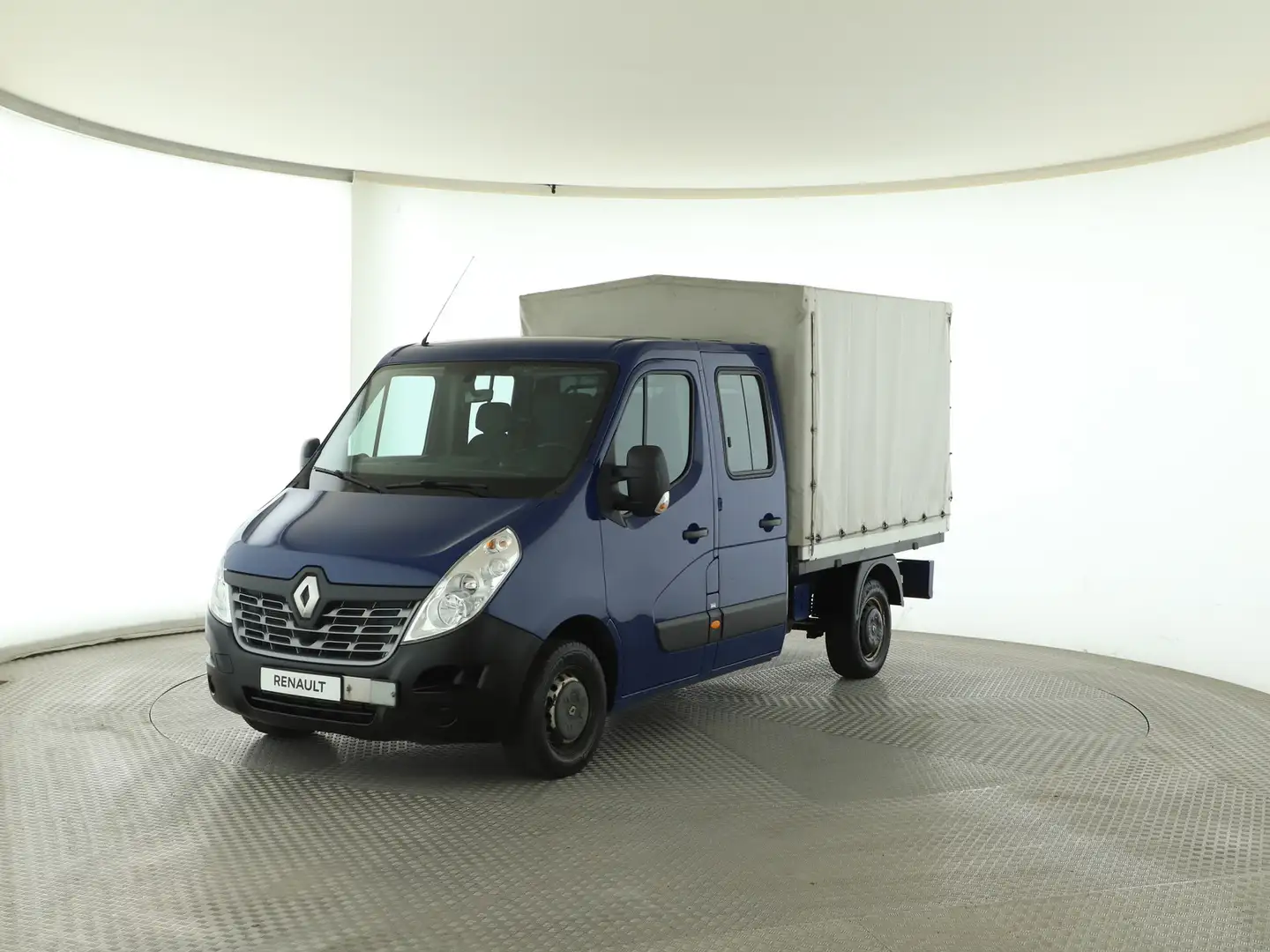 Renault Master DoKa Pritsche dCi 130 L3H1 4X4 Klima Blau - 1
