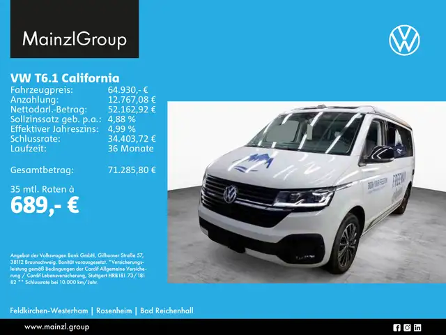 Volkswagen T6.1 California Ocean Edition 2.0 TDI 4M DSG AHK