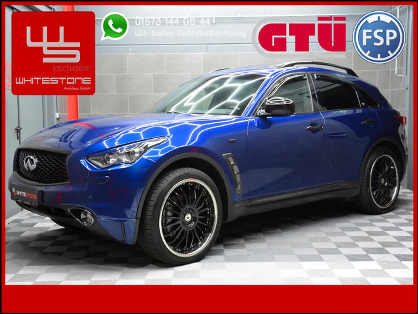Infiniti QX70 3.7 V6 GT / Carbon Lenkrad / 22 Zoll / Voll Bleu - 1