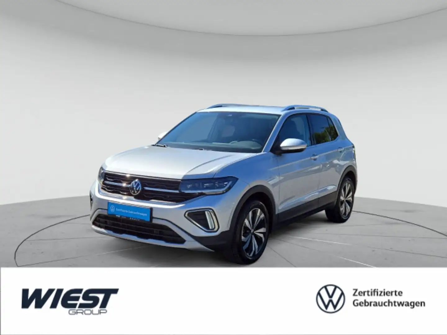 Volkswagen T-Cross Style 1.0 TSI DSG, MATRIX/2xPDC/LANE ASS Silber - 1