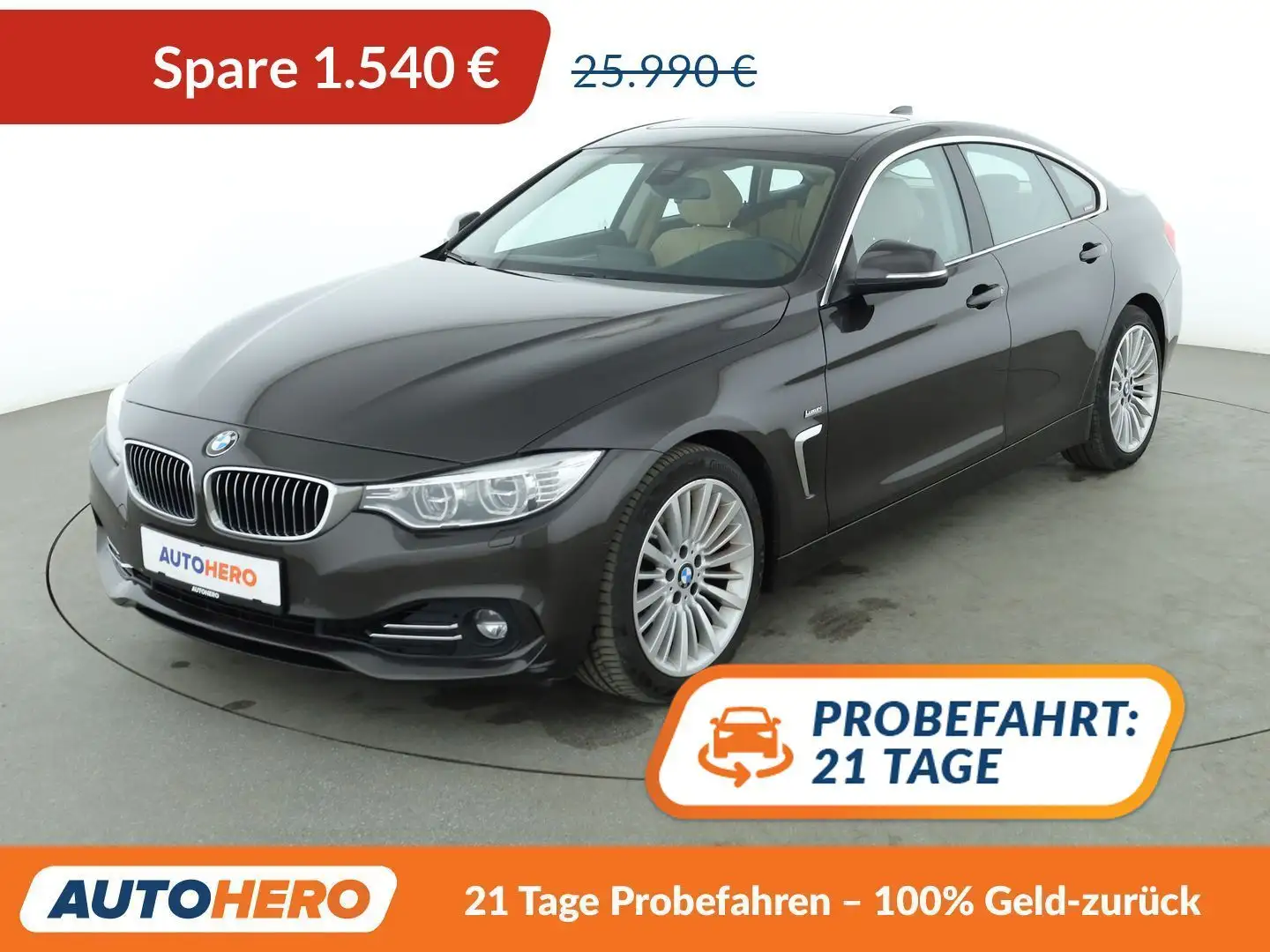 BMW 430 430d Gran Coupé Luxury Line Aut.*NAVI*CAM*PDC* Braun - 1