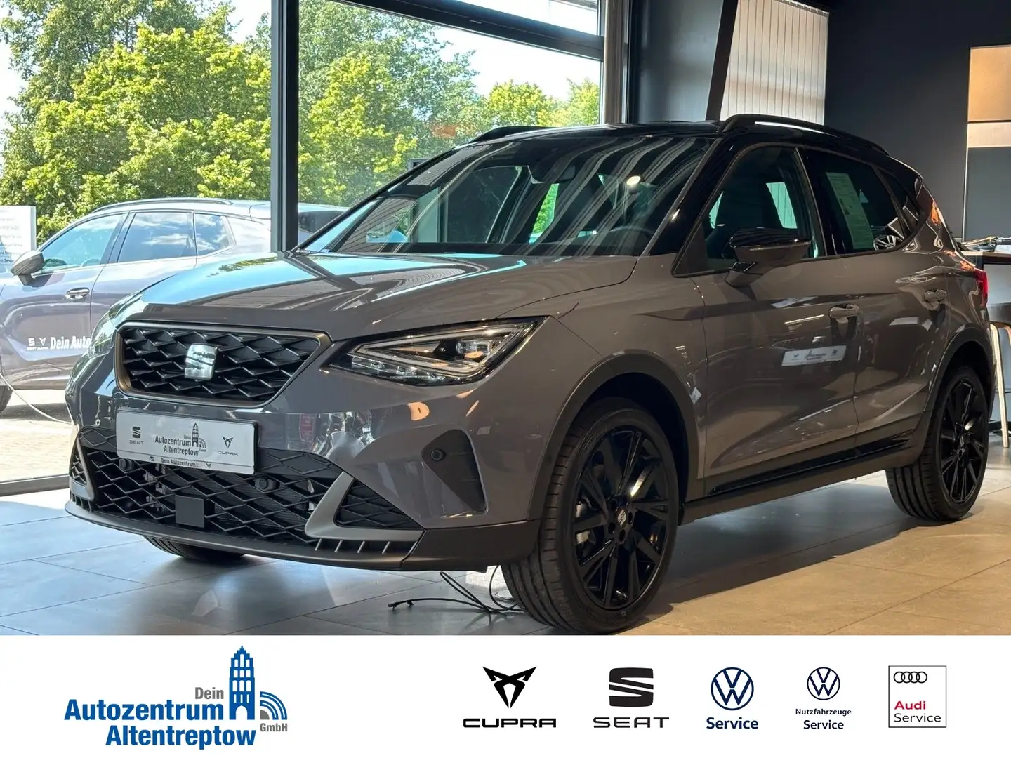 SEAT Arona FR Black Edition 1.0 TSI AHK NAVI VOLL-LED Gris - 1
