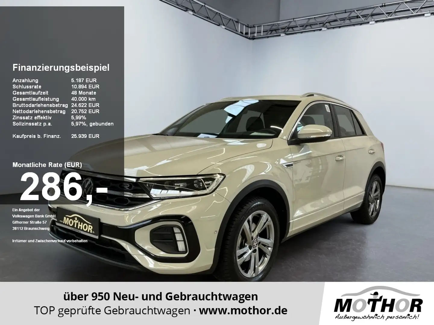 Volkswagen T-Roc R-Line 1.0 TSI Navigation per App-Connect Grau - 1