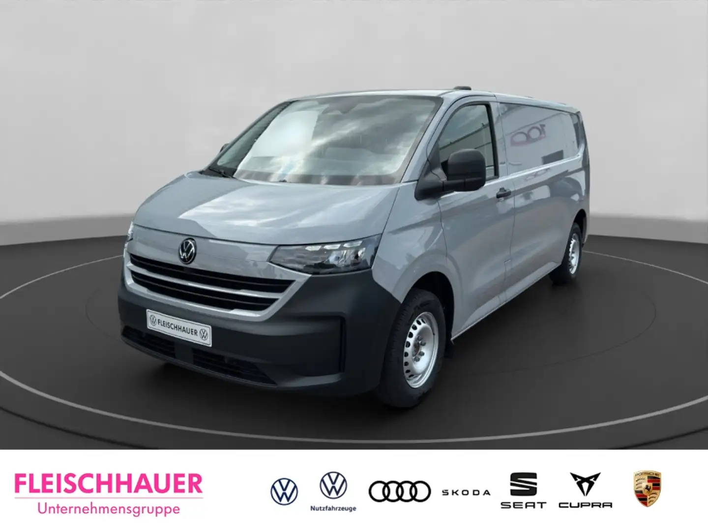 Volkswagen T7 Transporter Kasten 100 kW BEV AHK LED Klimaauto Grau - 1