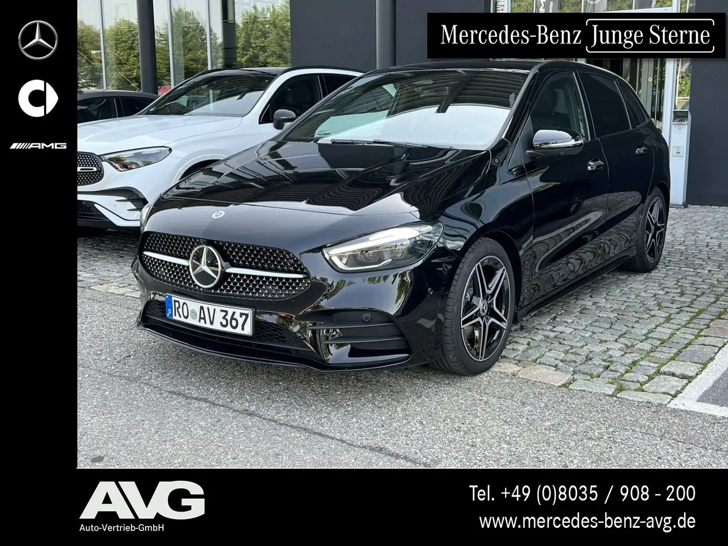 Mercedes-Benz B 180 B 180 d AMG Pano Distr. Multibeam Stndhzg 360° Negro - 1