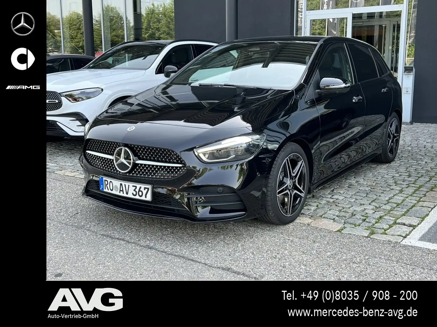 Mercedes-Benz B 180 B 180 d AMG Pano Distr. Multibeam Stndhzg 360° Black - 1
