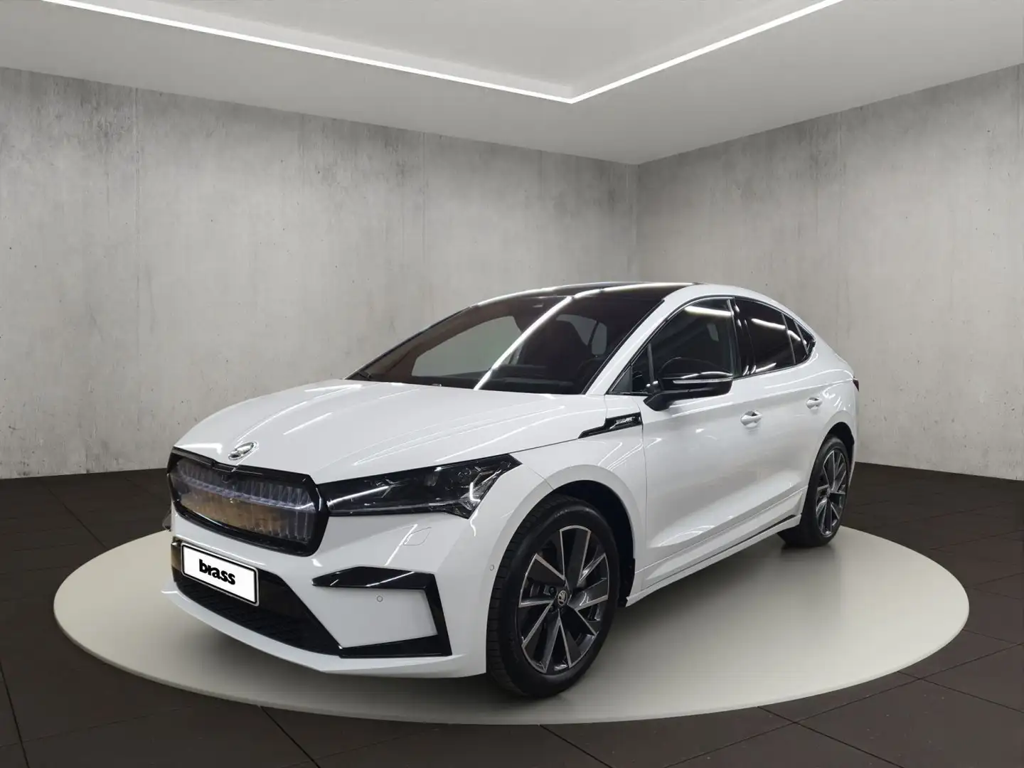 Skoda Enyaq Coupé 85 Sportline Blanc - 1