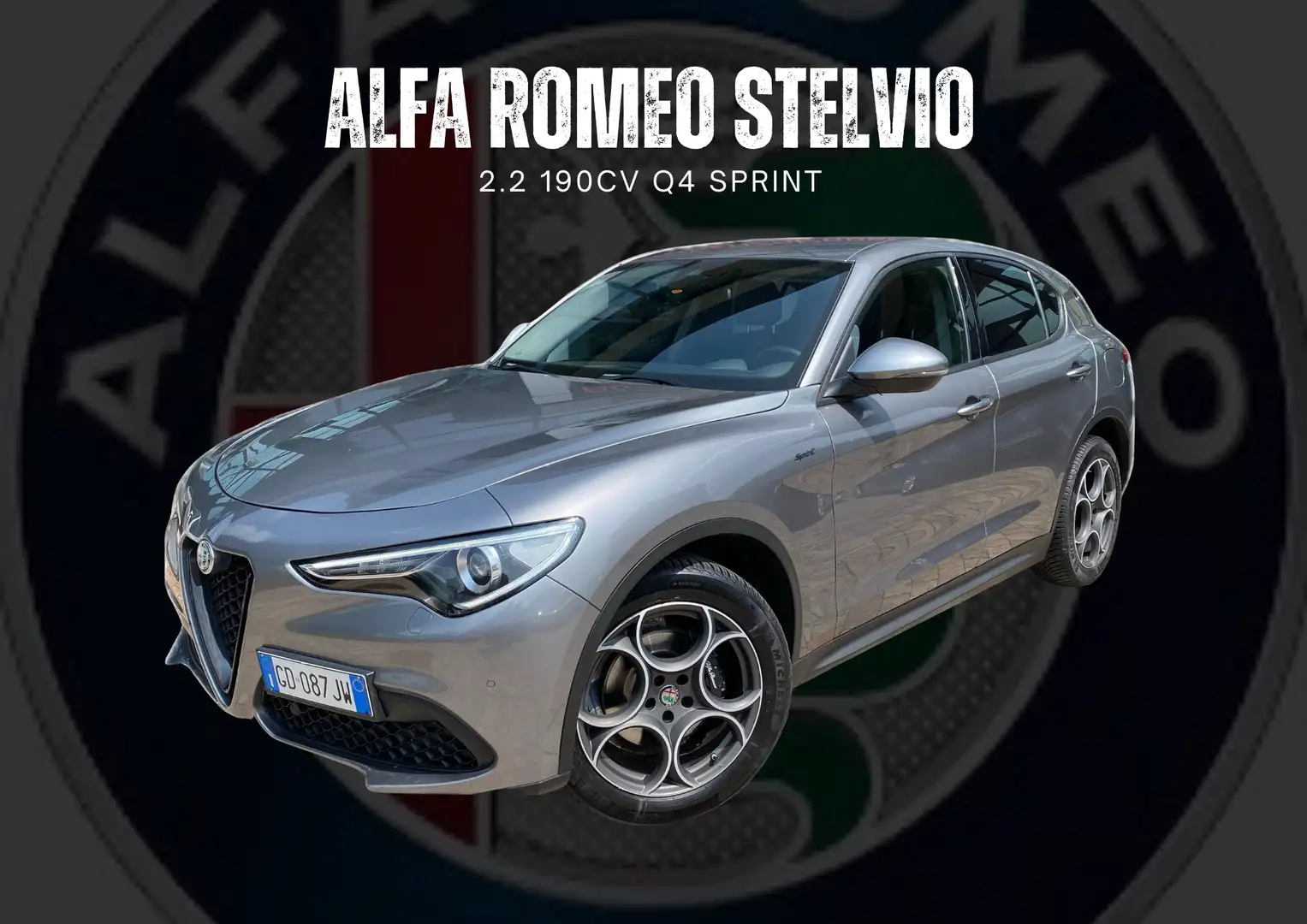 Alfa Romeo Stelvio Stelvio 2.2 t Sprint Q4 190cv auto Gris - 1