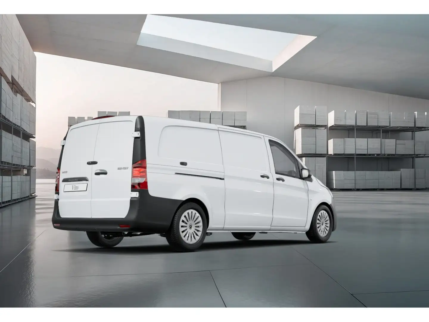 Mercedes-Benz Vito 116 CDI Kasten Extralang 9G MBUX+Klima+Kam. Weiß - 2
