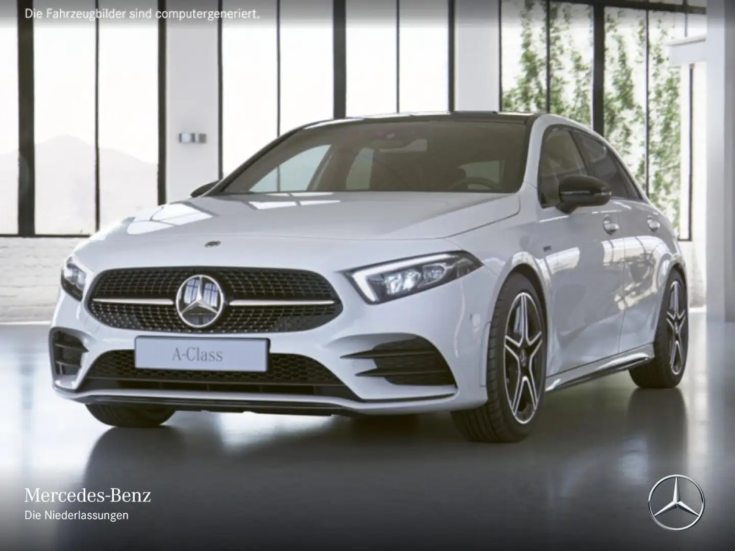 Mercedes-Benz A 250 e EDITION 2020+AMG+NIGHT+PANO+LED+BURMESTER Weiß - 2