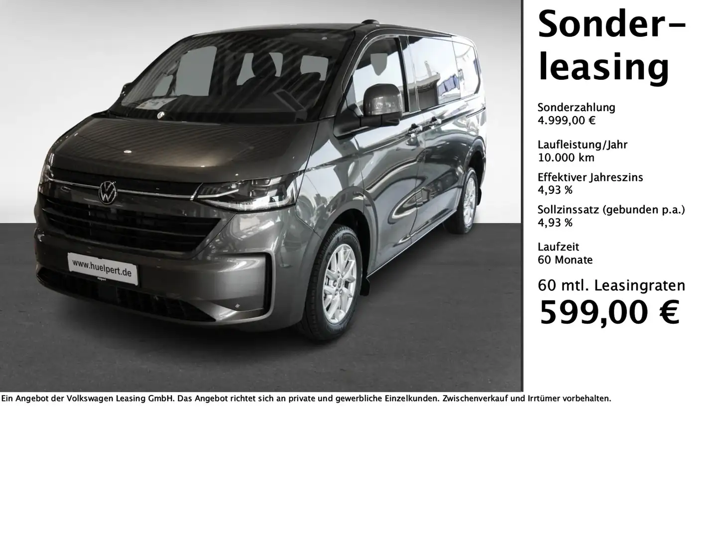 Volkswagen T7 Caravelle Style Navi Pano Standh. Harman Gris - 1