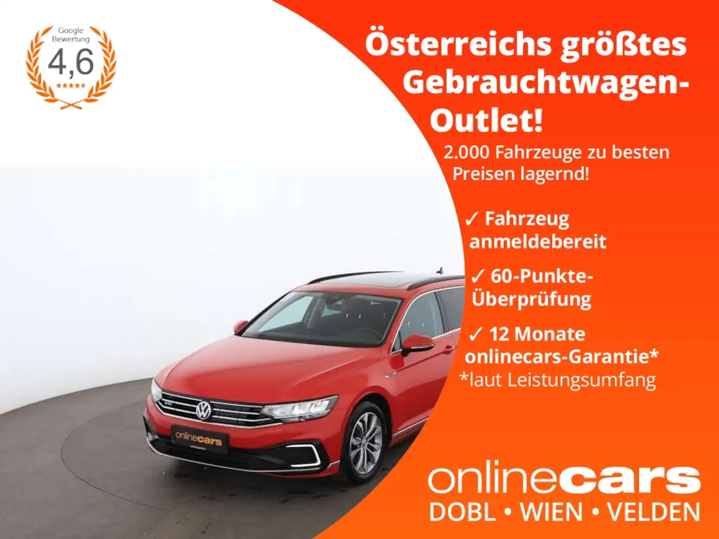 Volkswagen Passat Variant 1.4 TSI GTE Aut LED SKY RADAR NAVI Червоний - 1