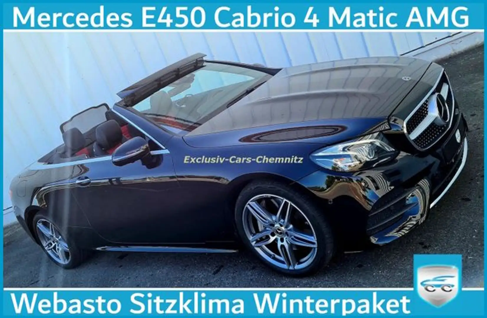 Mercedes-Benz E 450 4Matic AMG WEBASTO ACC Sitzklima 360 4xSH Czarny - 1