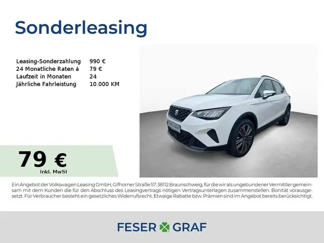 SEAT Arona Style Edition 1.0 TSI KLIMA|KAMERA|SHZ