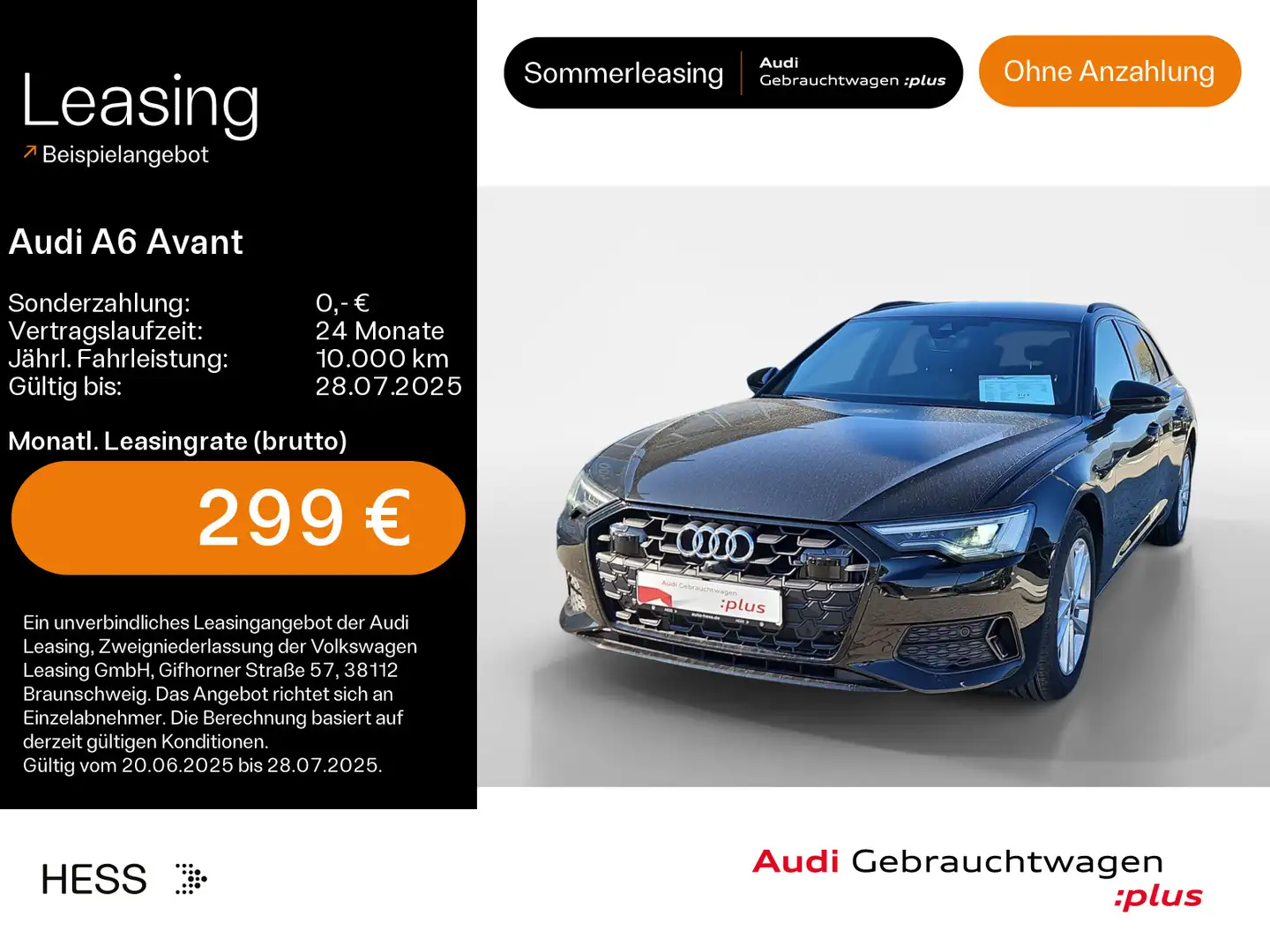 Audi A6 40 TDI advanced*MATRIX*HUD*OPTIK-PAKET* Czarny - 1