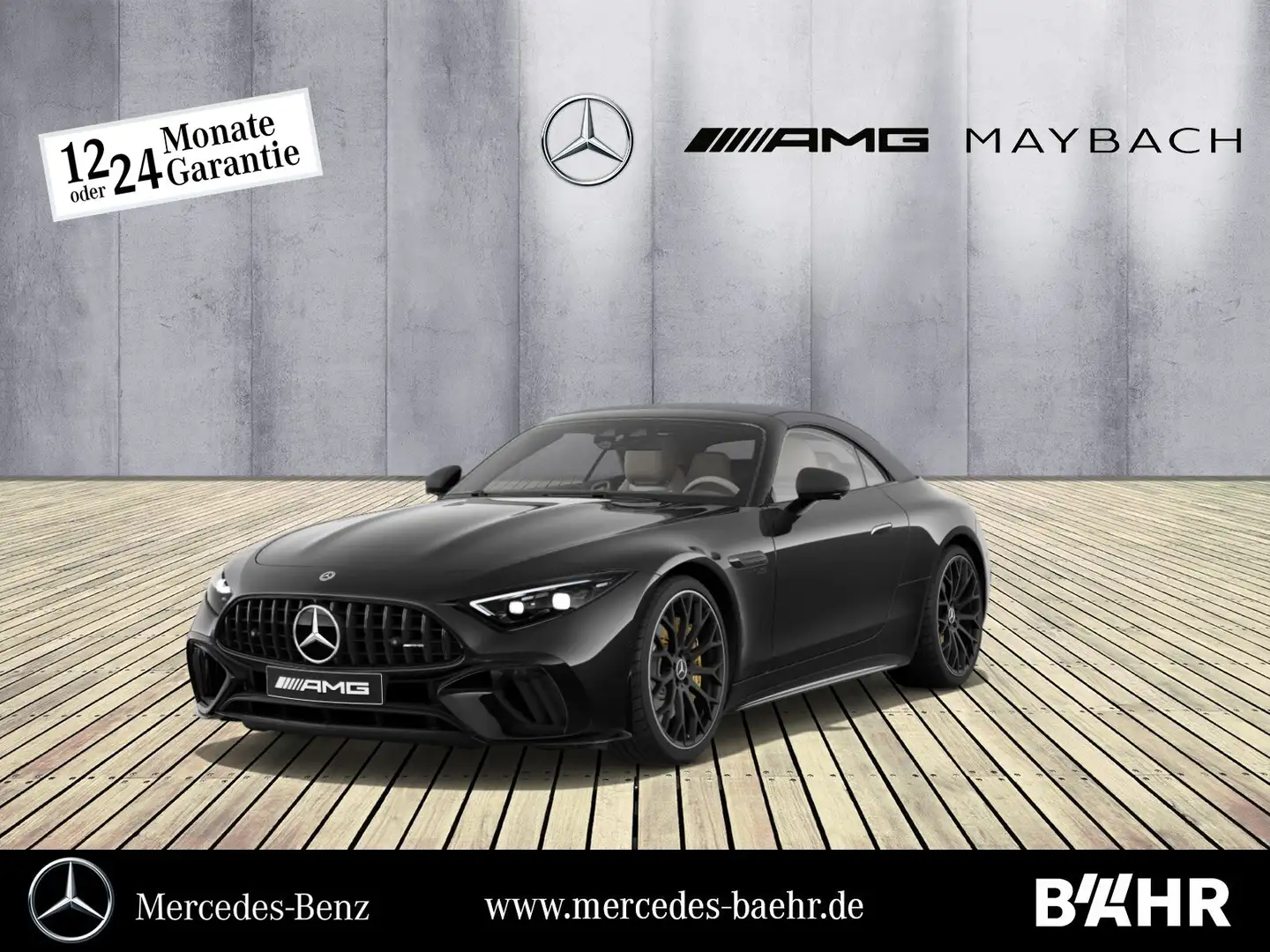 Mercedes-Benz SL 63 AMG SL 63 AMG 4M+ Night/Premium Plus/Burmester/360° Чорний - 1