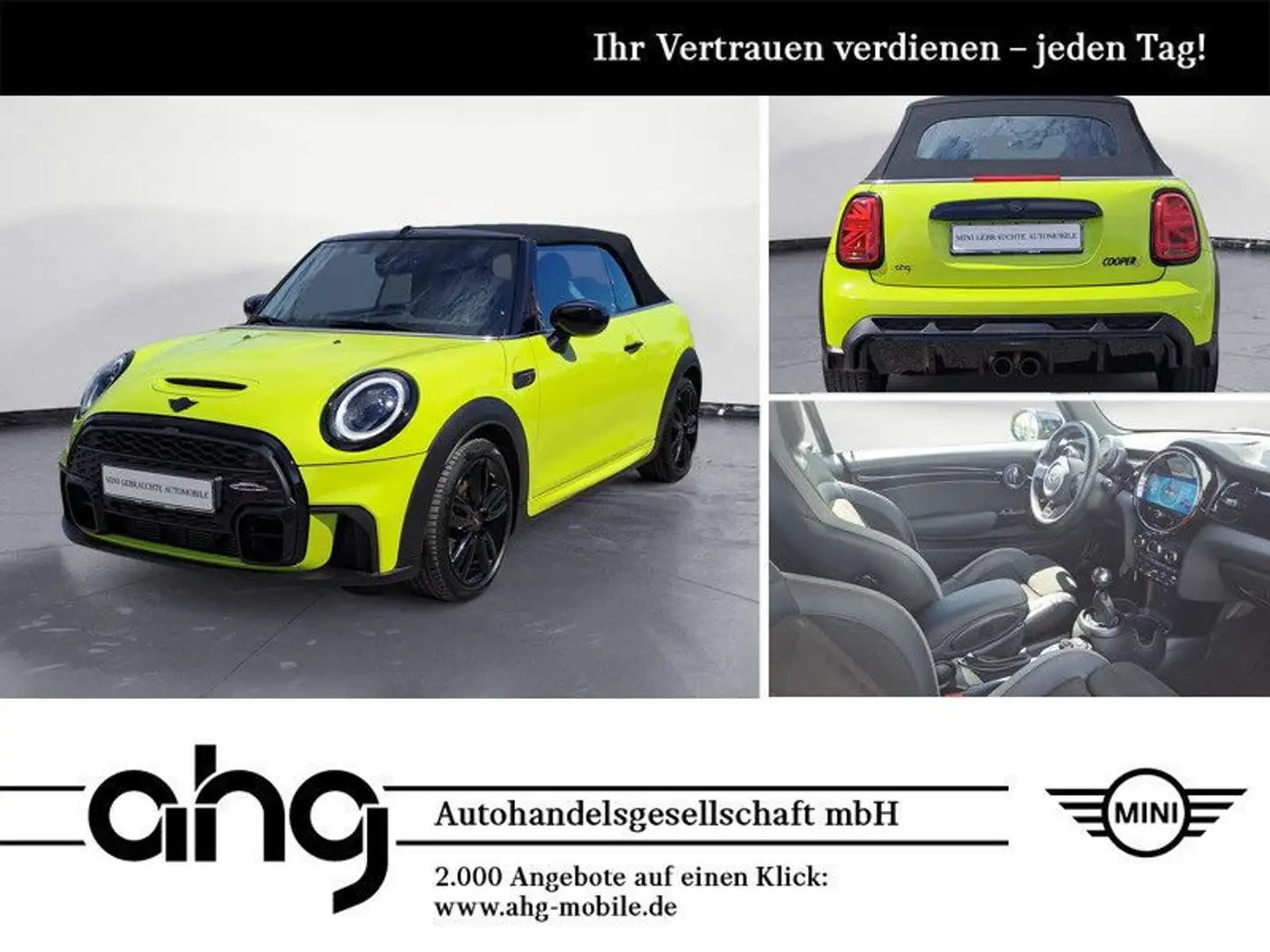 MINI Cooper S Cabrio John Cooper Works Trim Adaptive Geel - 1