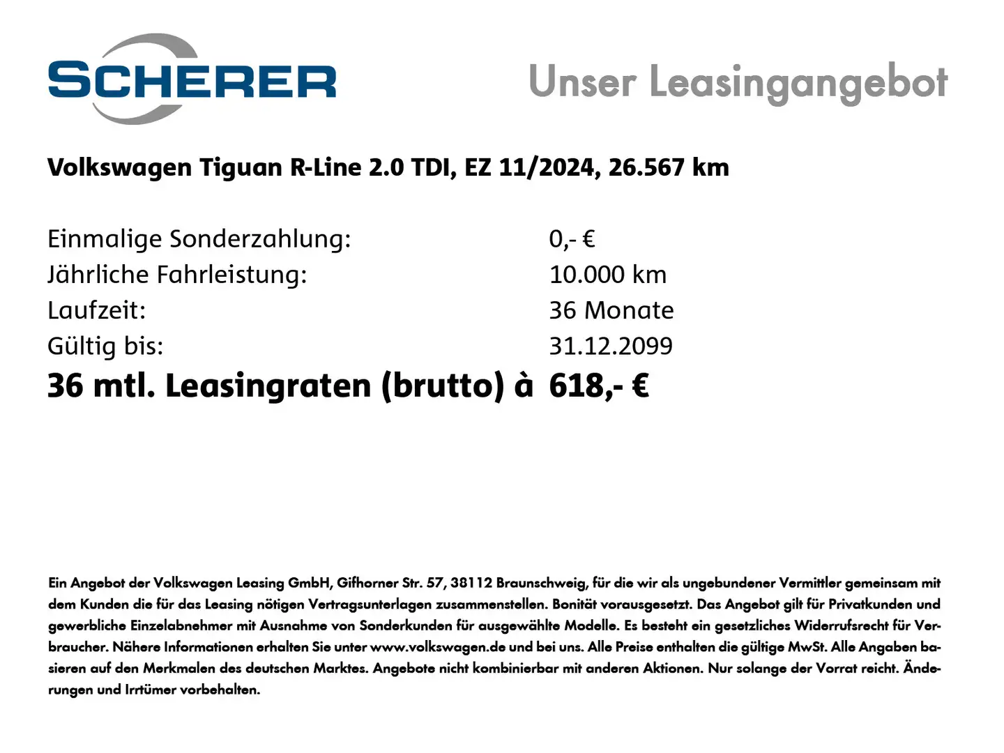 Volkswagen Tiguan 2.0 TDI R-Line DSG NAVI AHK 19" BlackStyl Grau - 2