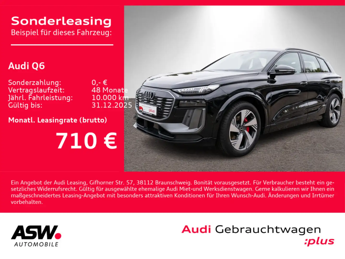 Audi Q6 SUV S line e-tron 55 quattro NAVI MATRIX 360° Schwarz - 1