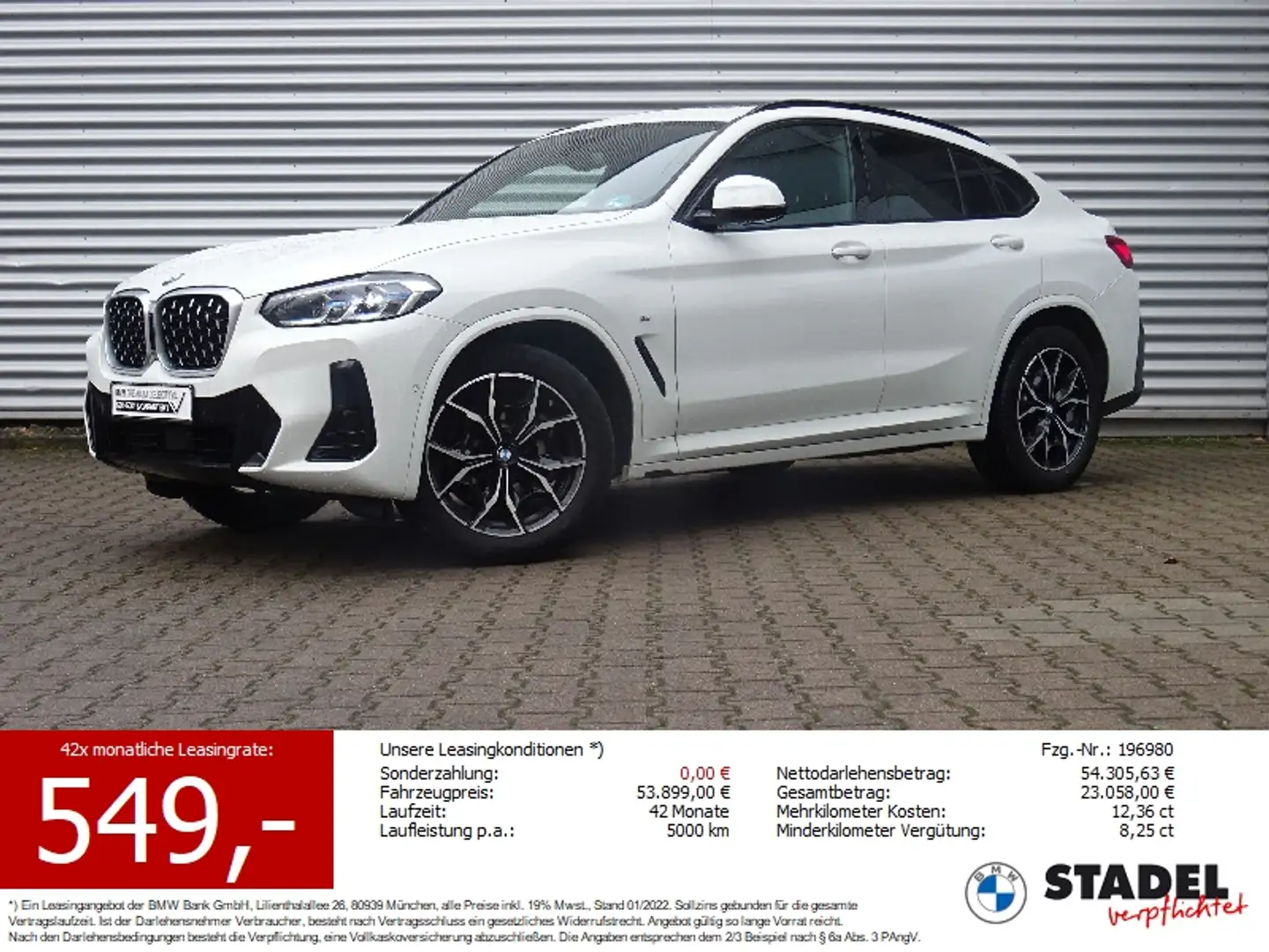 BMW X4 xDrive30i M Sport Laser HuD HiFi Panorama ACC Bílá - 1