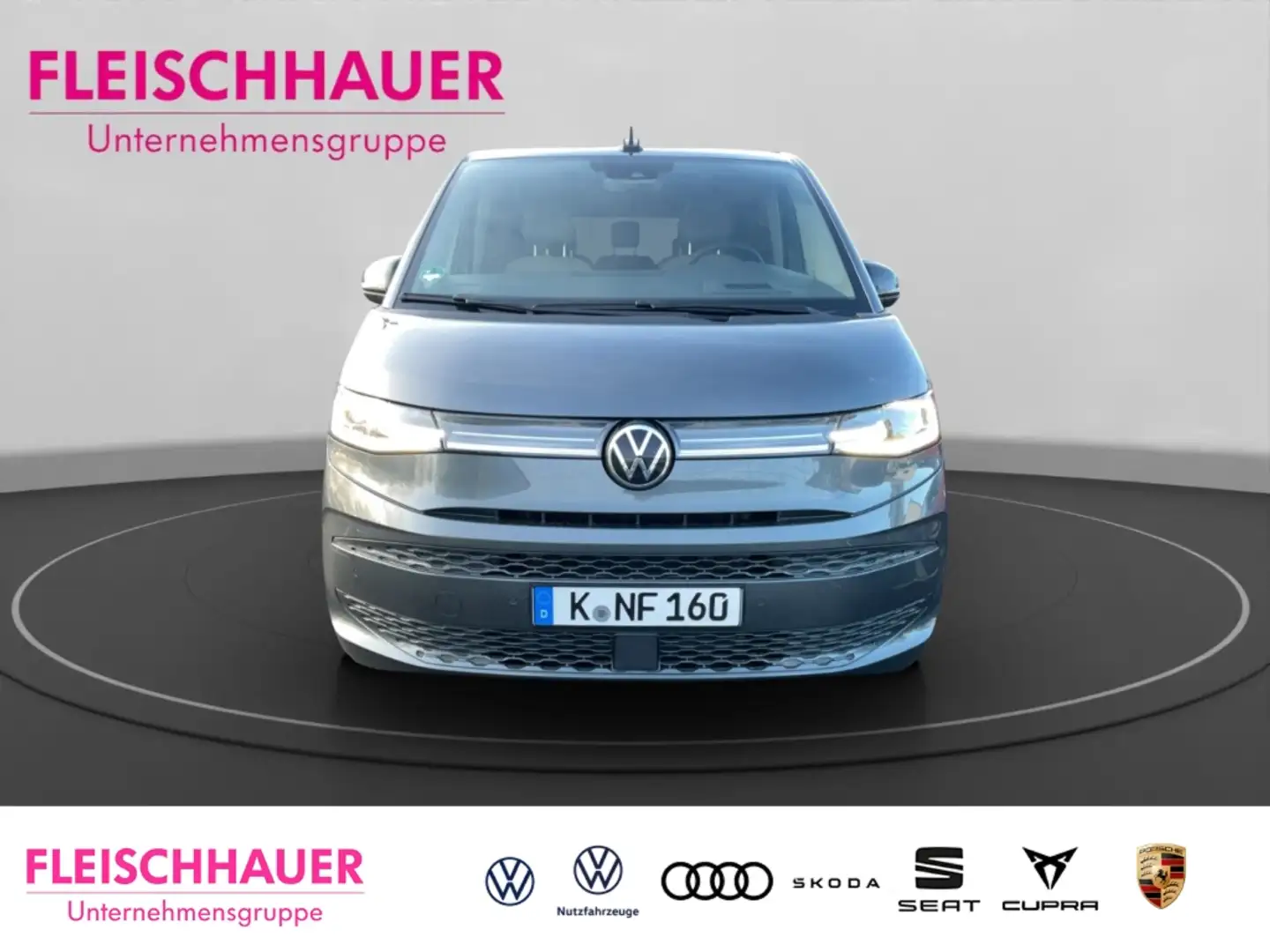 Volkswagen T7 Multivan Style lang HUD AHK-klappbar Panorama Leder digital Grau - 2