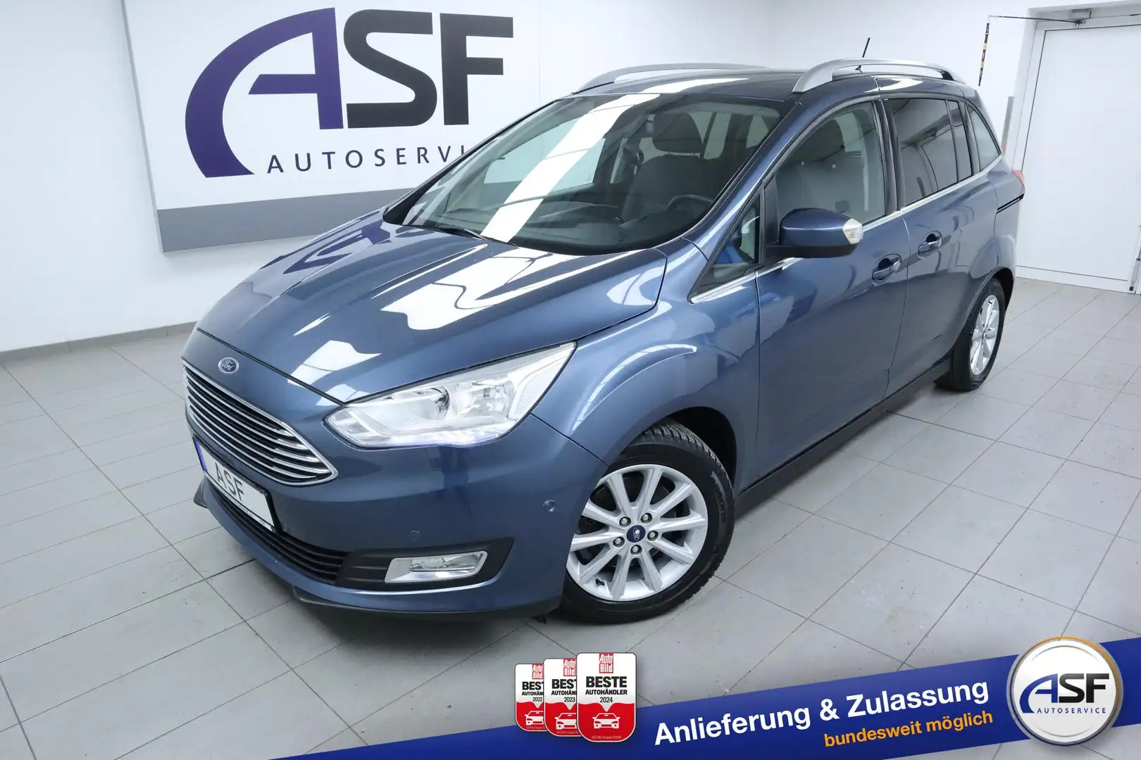 Ford Grand C-Max Titanium 7-Sitzer #Navi  #Park Assist #Klima #T... Bleu - 1