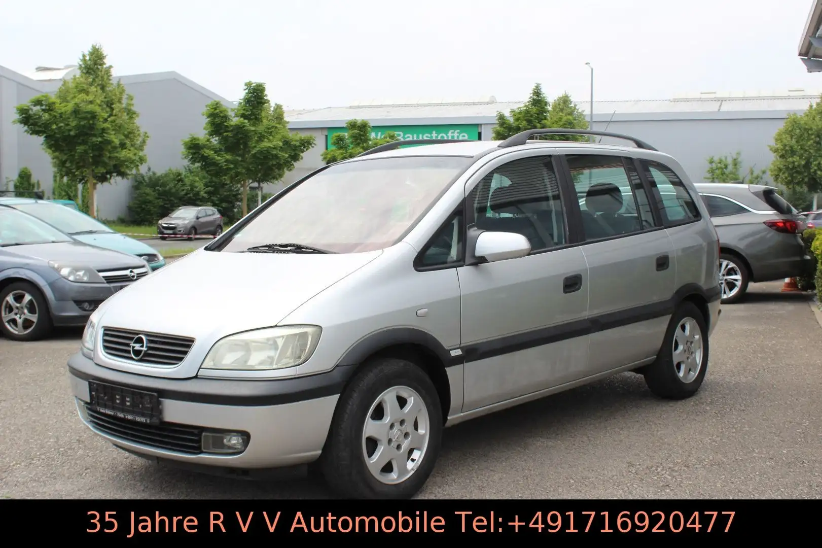 Opel Zafira A 1.8 Basis, Alu, Klima, 1.Hand, TÜV neu Plateado - 2