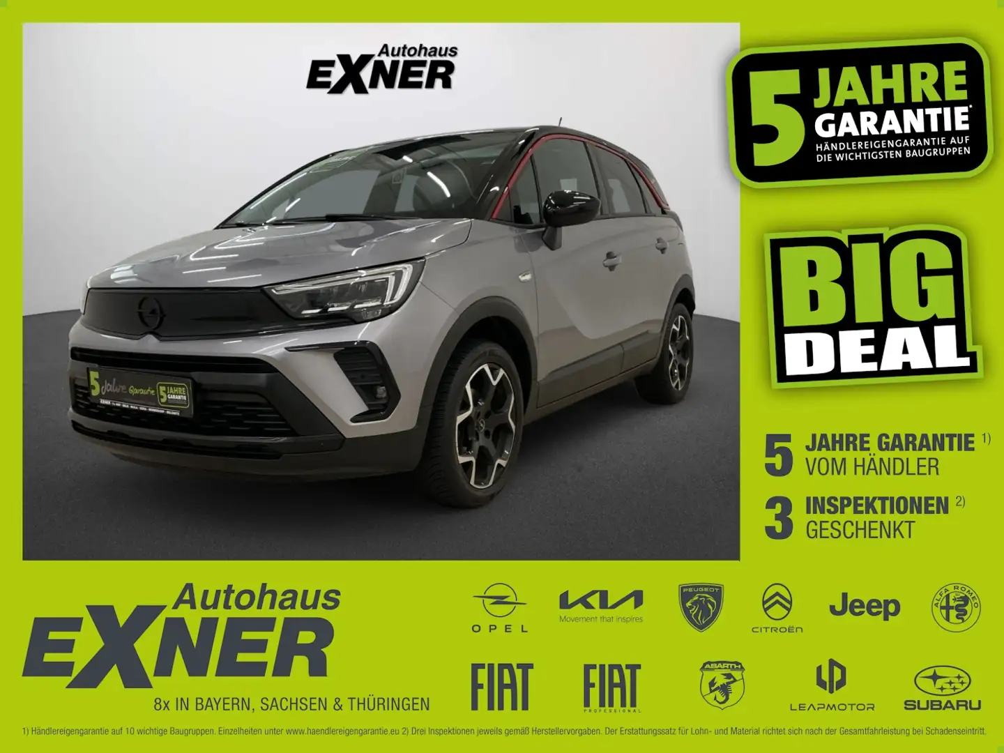 Opel Crossland 1.2 Turbo GS LINE *Navi*LED*LM-Felgen Silber - 1