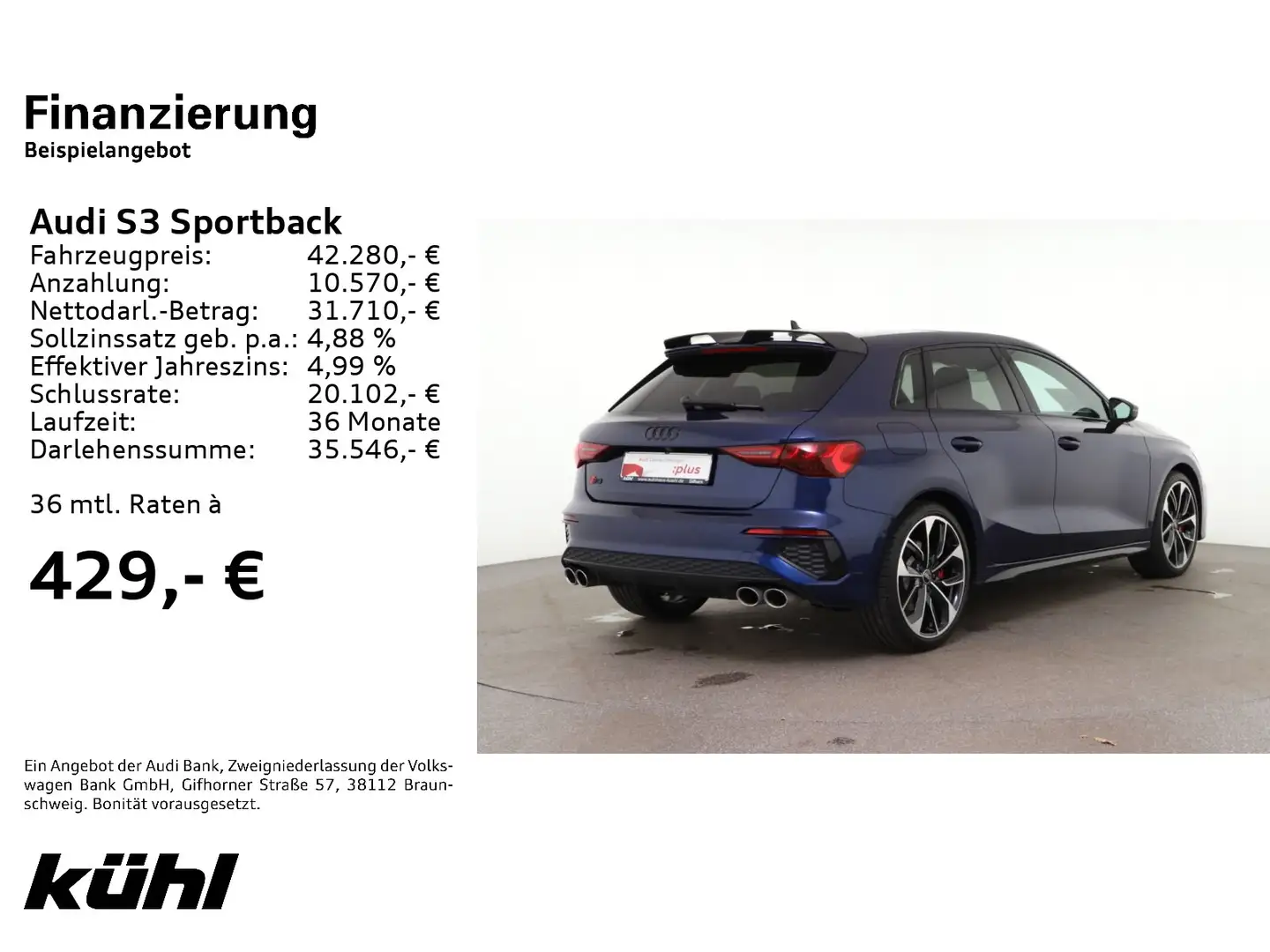 Audi S3 2.0 TFSI Q S tronic LED ACC Kamera Albastru - 2