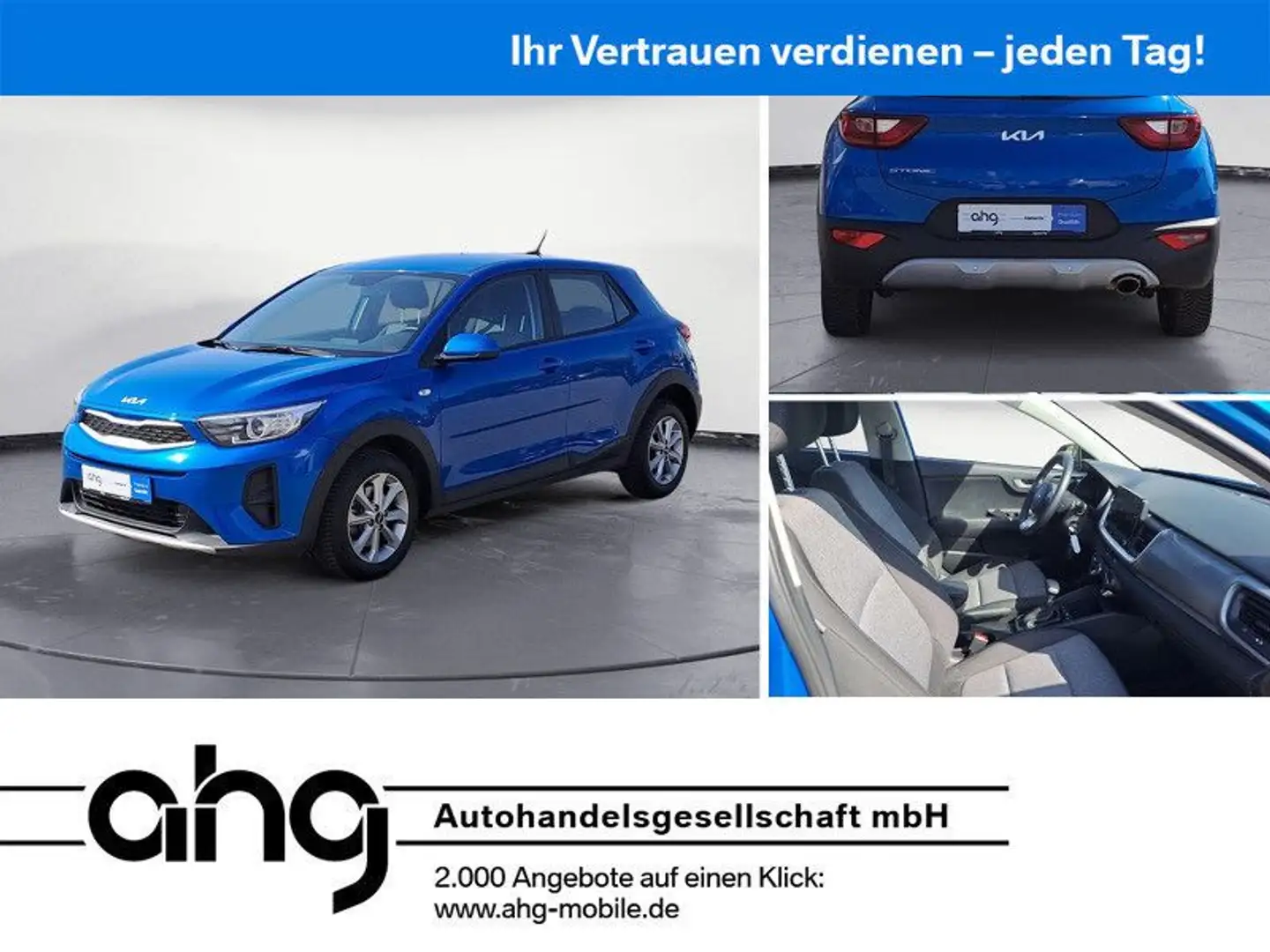 Kia Stonic 1.0 T-GDI 100 Edition 7 Klima / LM Blau - 1