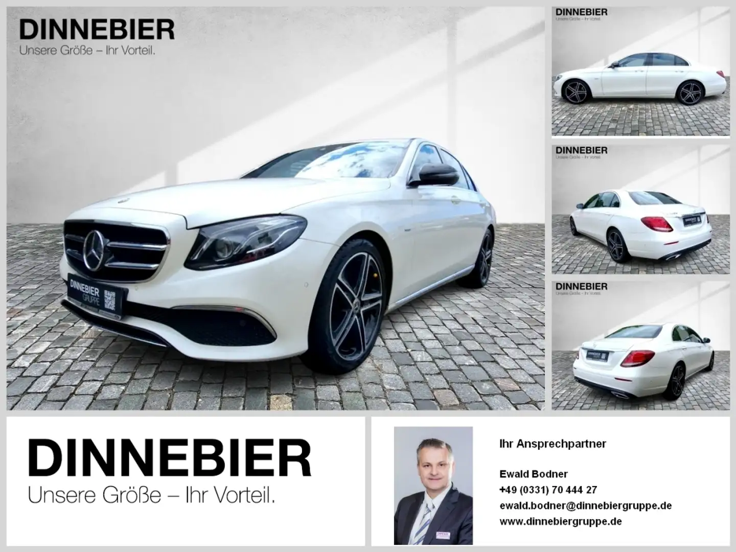 Mercedes-Benz E 300 ACC*elSitz*SpurH*LM*SD Weiß - 1