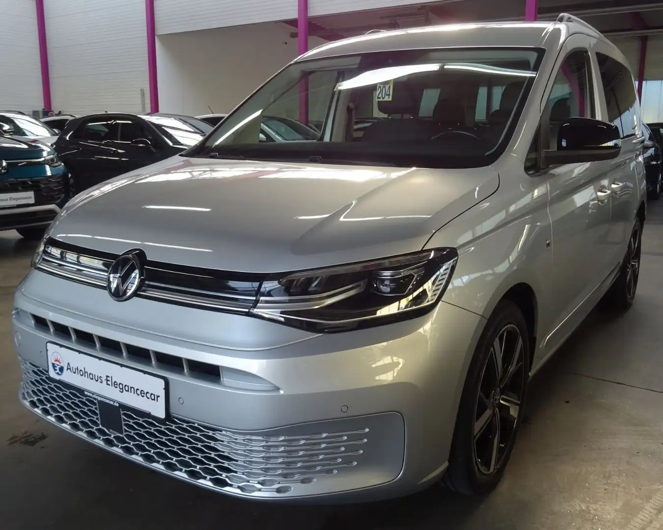 Volkswagen Caddy 2.0 TDI STYLE*DIGI*AHK*STHZ*CAM*KEY*LED* Silber - 1
