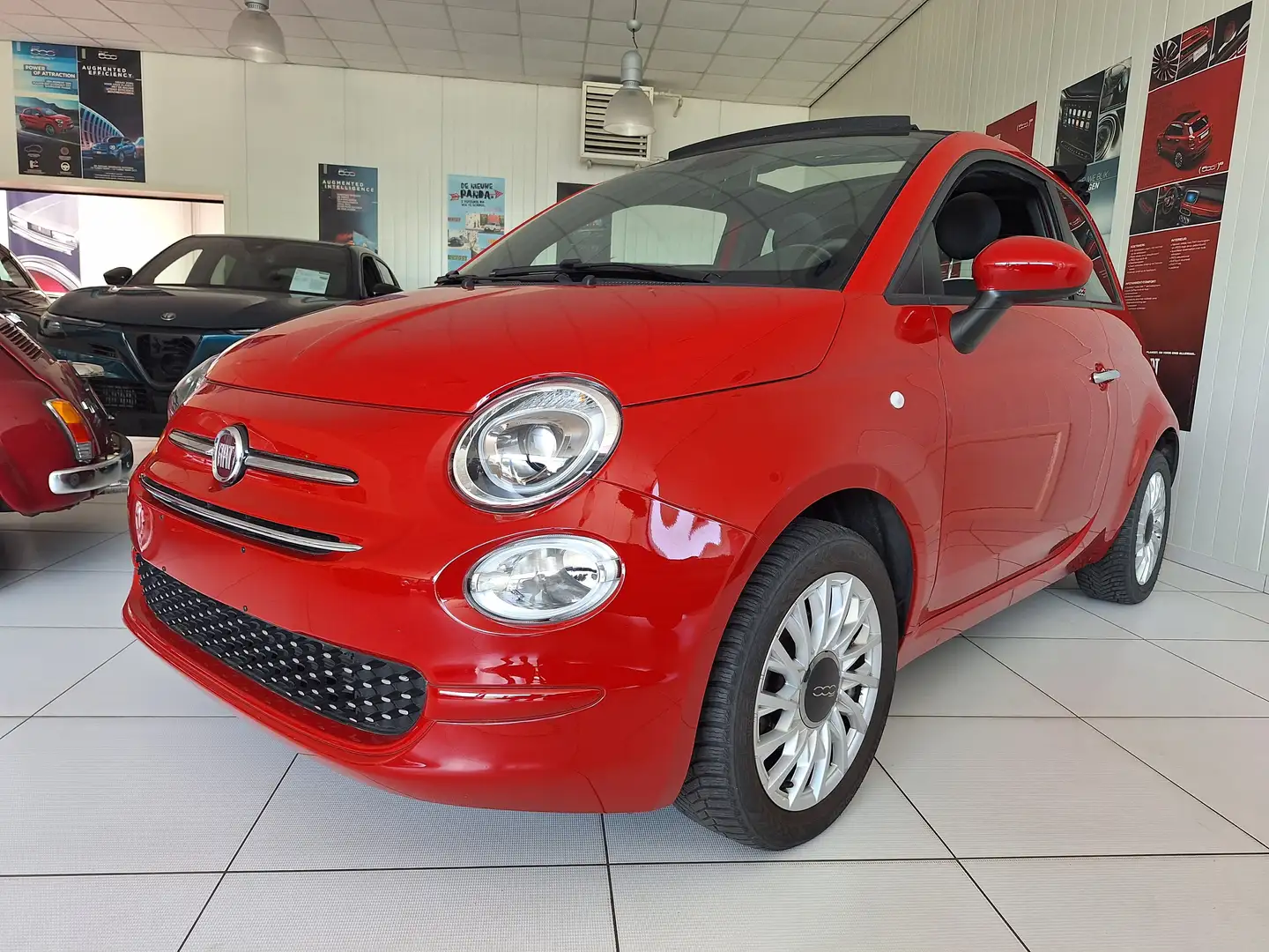 Fiat 500C 1.0 Hybrid Lounge 70PK Rouge - 1