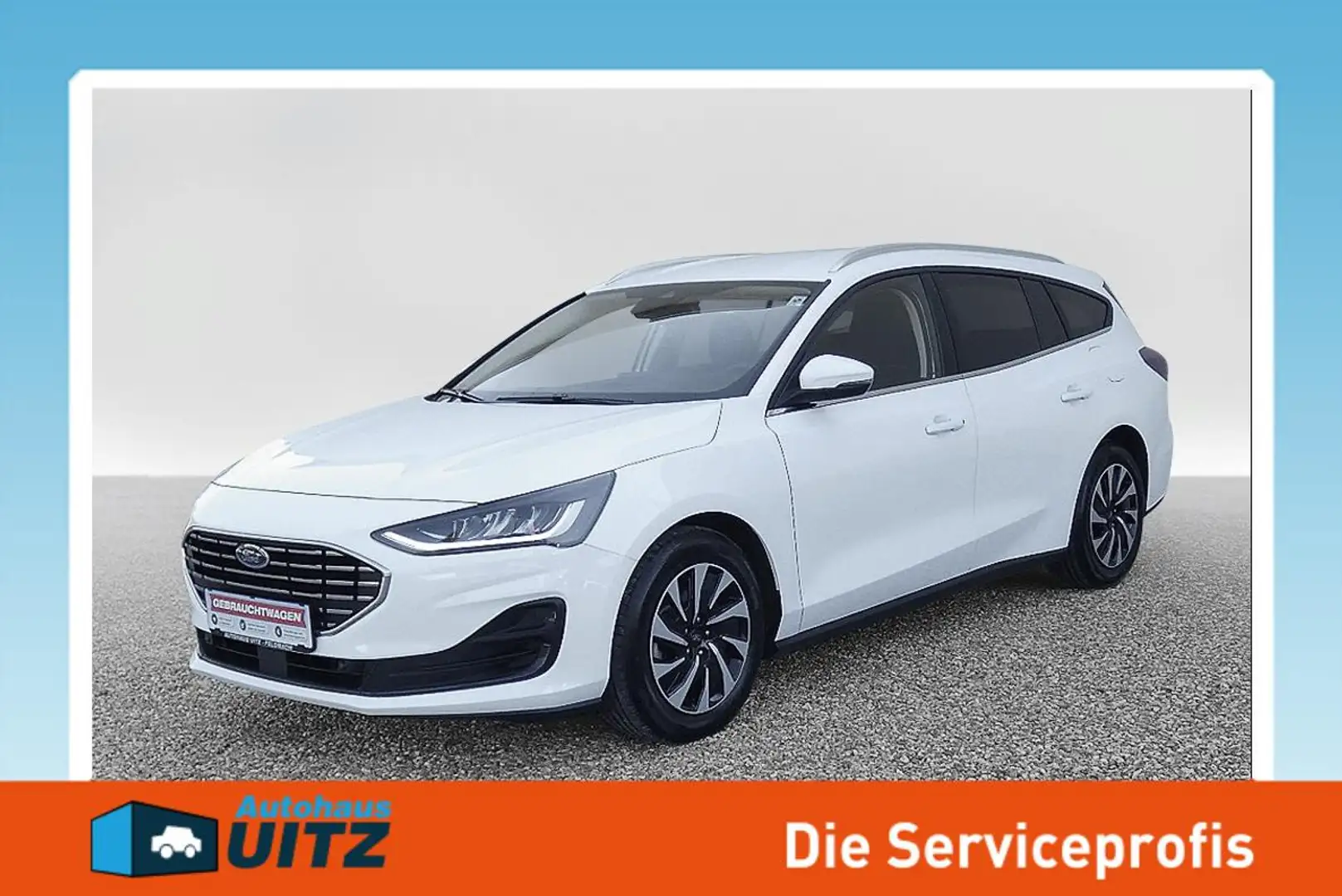 Ford Focus Traveller Titanium Autom. +AHK+Fahrass+Ergositze Blanco - 1