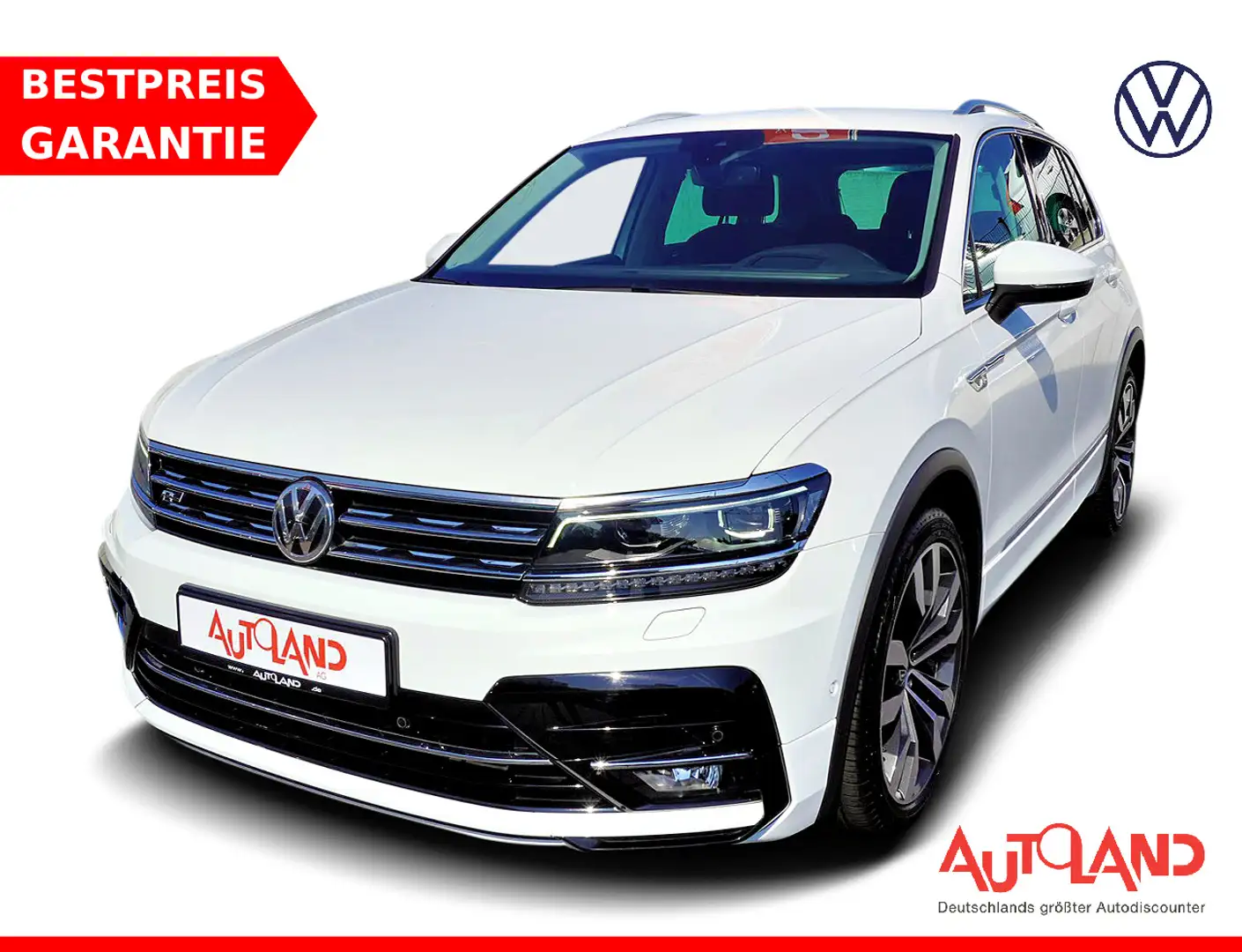 Volkswagen Tiguan 2.0 TDI Highline 4M R-Line Head-Up ACC Weiß - 1