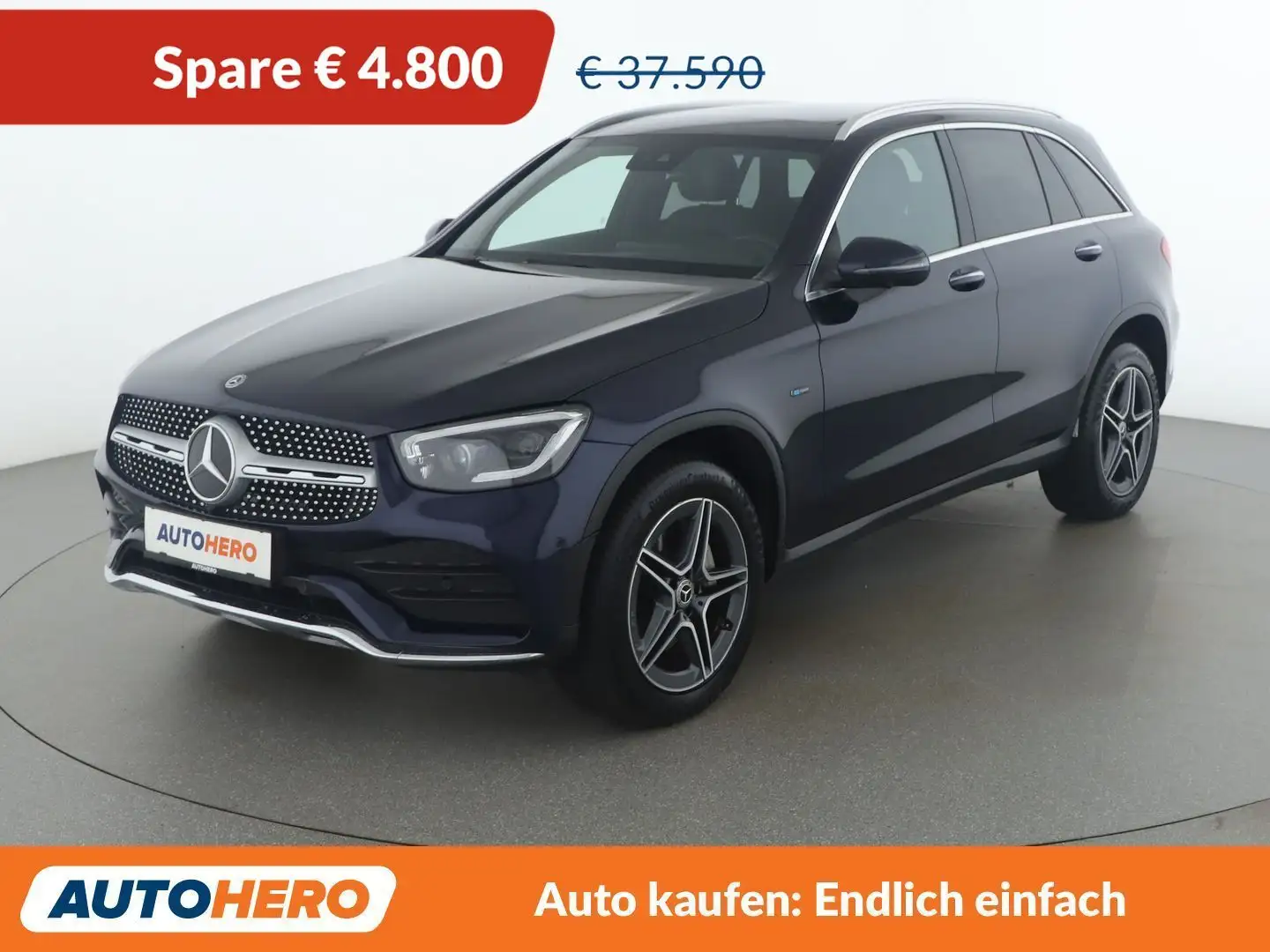 Mercedes-Benz GLC 300 300 de 4Matic AMG Line Blau - 1