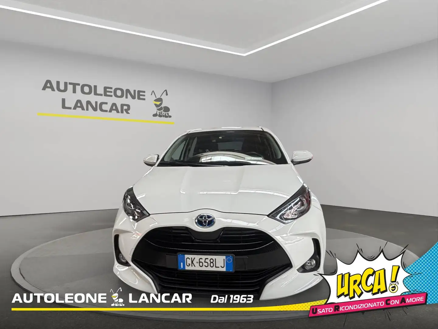 Toyota Yaris 1.5h Hybrid Active 93cv 1 PROPRIETARIO E6 Bianco - 2
