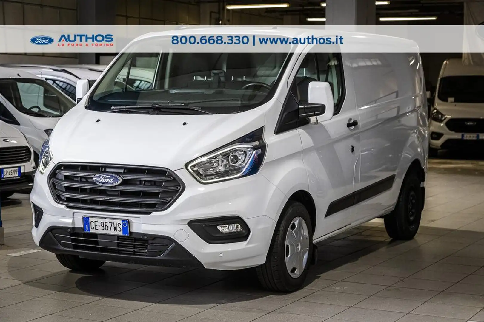 Ford Transit Custom 320 2.0 tdci 130cv Trend L1H1 E6.2 Bianco - 1